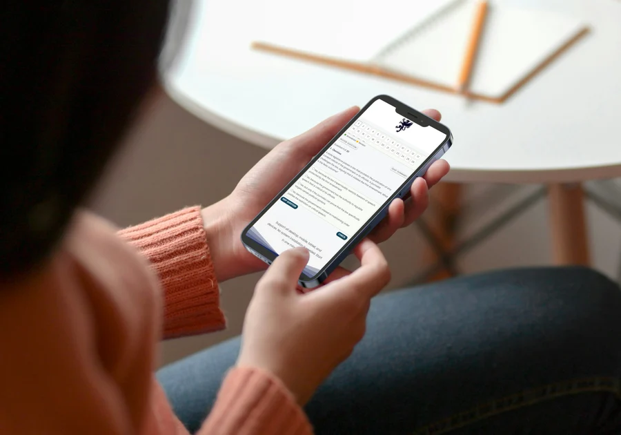 Fragrance Foundation Certified practice running on a phone, tablet and laptop